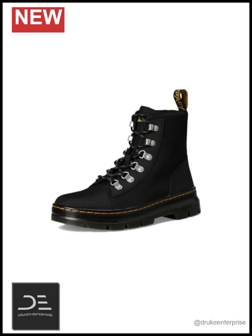 Dr. Martens Combs W Tie Boot Ankle Bootie Tonal Hiker Laces